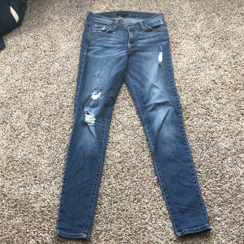 Distressed Flying Monkey Skinny Jeans